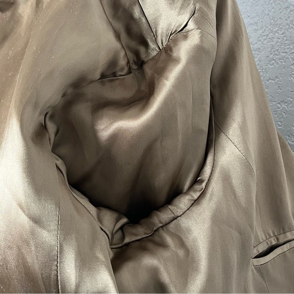 J. Crew Vtg Women’s Corduroy Trench Coat Sz L Preppy Y2K Normcore Timeless Cozy - Picture 11 of 16